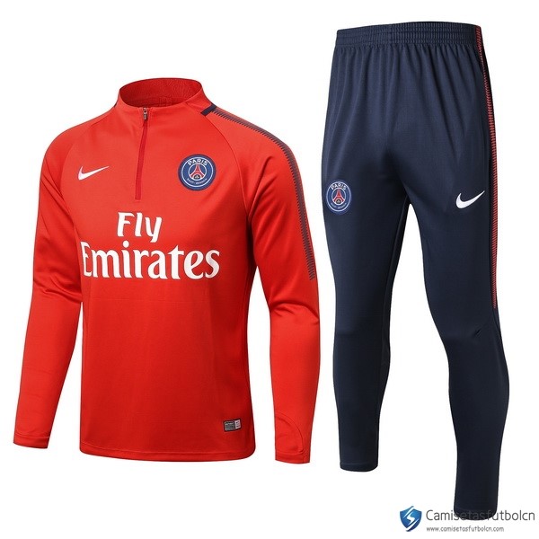 Chandal Paris Saint Germain Niño 2017-18 Rojo Azul